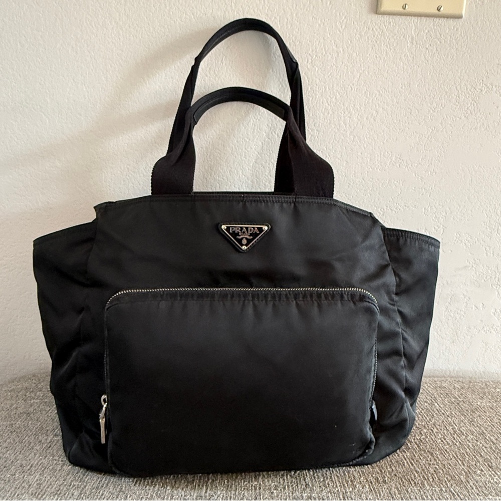 Prada Black Baby Diaper Bag (Card Included)